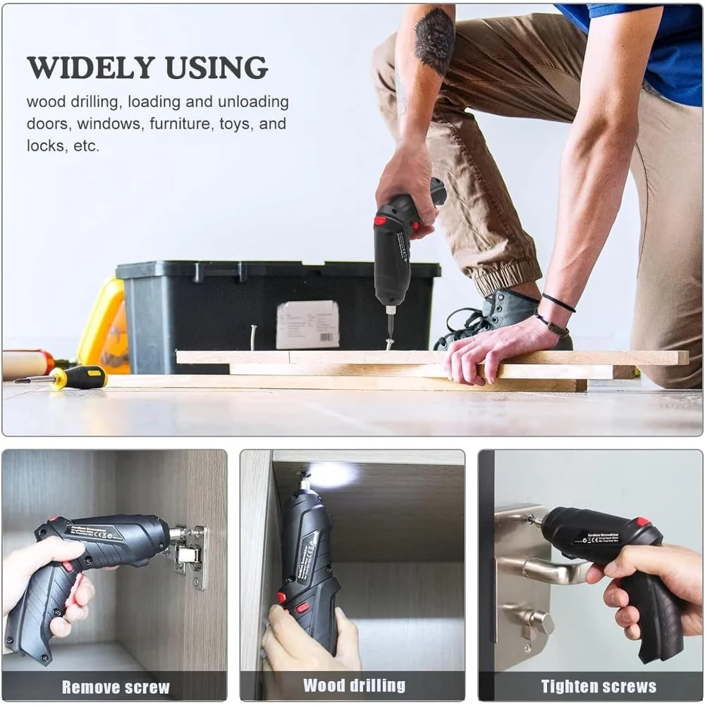 Cordless Drill Power Drill Electric Screwdriver Ergonomic Design - Image 3